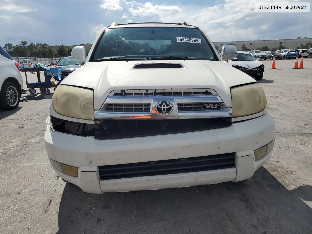 2005 Toyota 4Runner Sr5 VIN: JTEZT14R158007962 Lot: 69438994