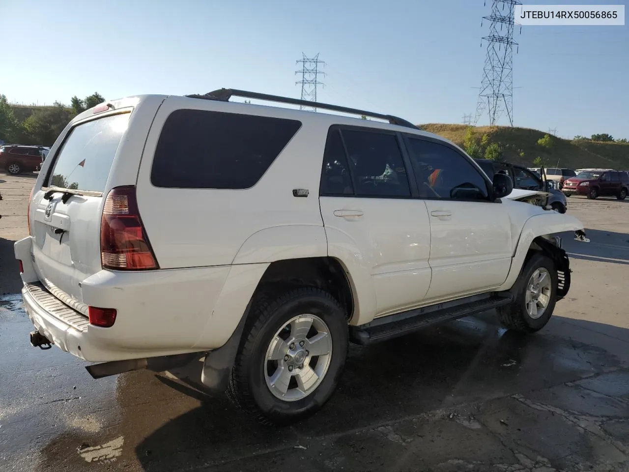 2005 Toyota 4Runner Sr5 VIN: JTEBU14RX50056865 Lot: 70716374