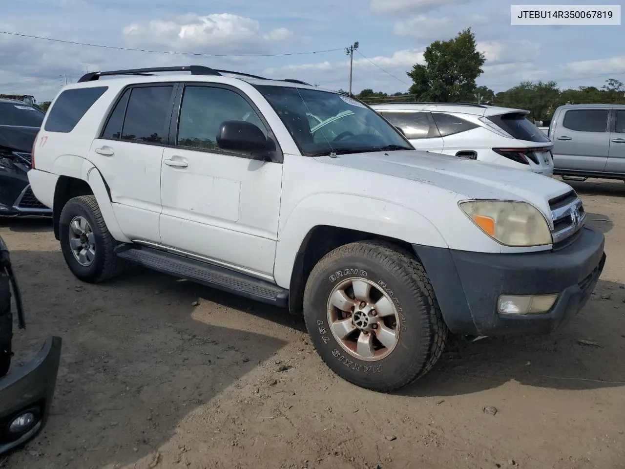 2005 Toyota 4Runner Sr5 VIN: JTEBU14R350067819 Lot: 71886614