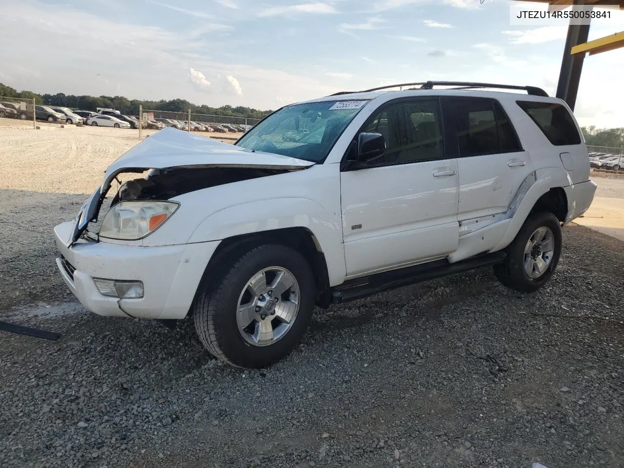 2005 Toyota 4Runner Sr5 VIN: JTEZU14R550053841 Lot: 72553774