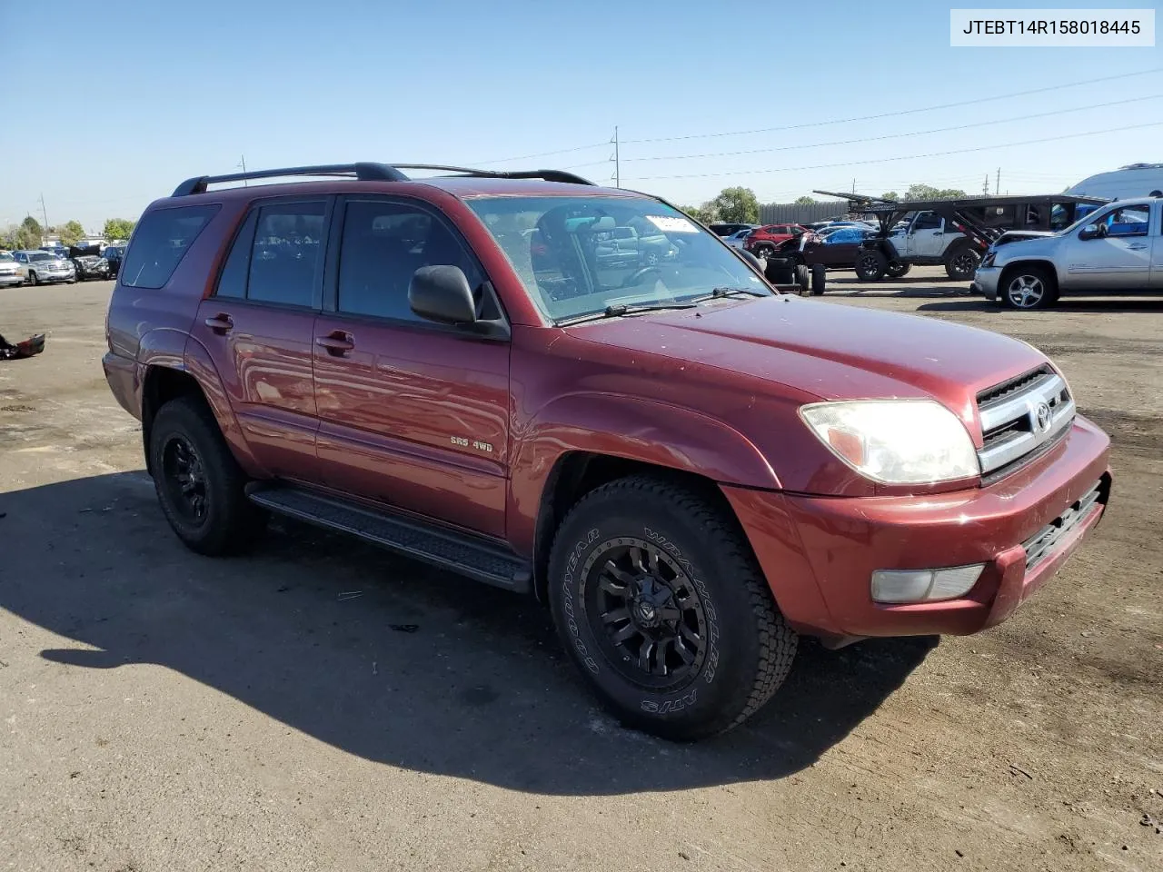 2005 Toyota 4Runner Sr5 VIN: JTEBT14R158018445 Lot: 72577154