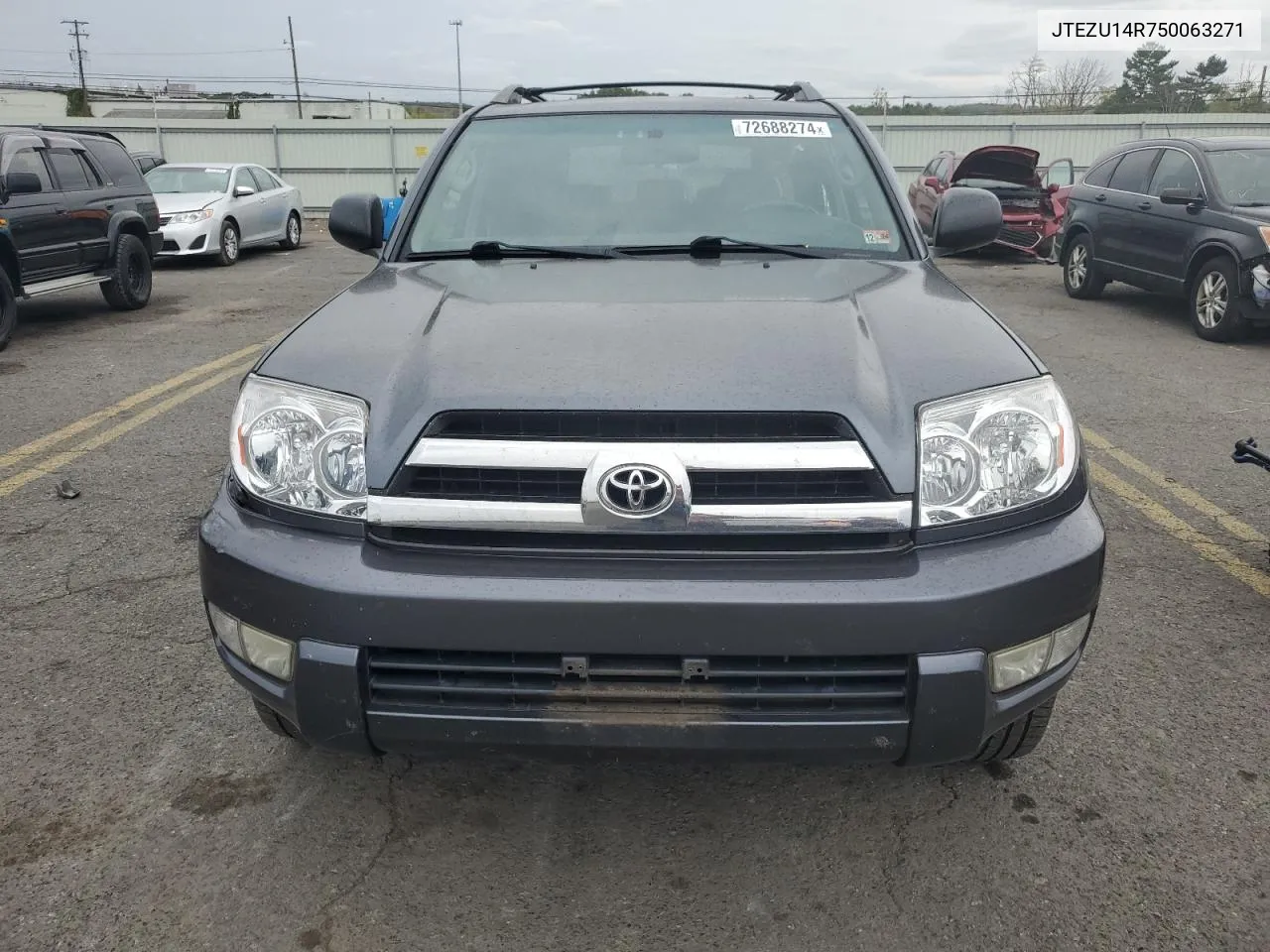 2005 Toyota 4Runner Sr5 VIN: JTEZU14R750063271 Lot: 72688274