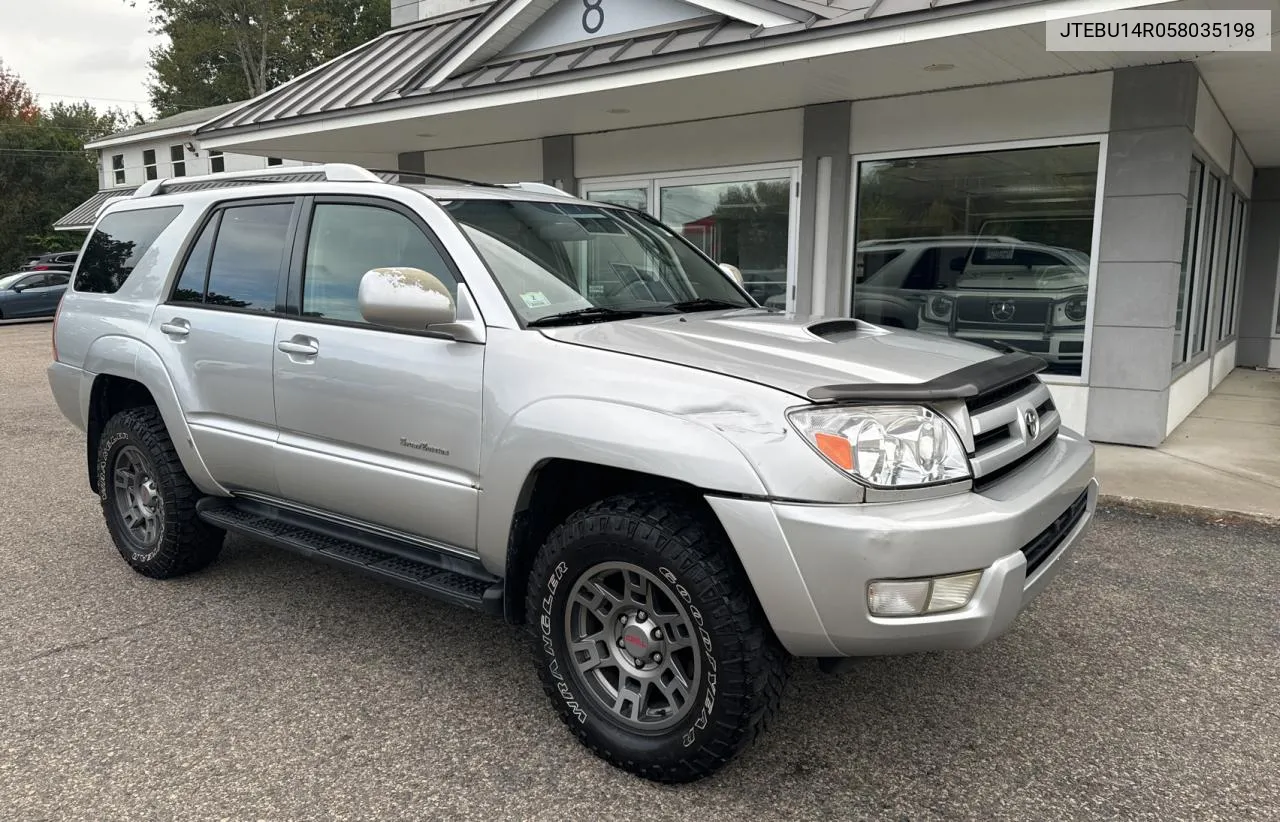 2005 Toyota 4Runner Sr5 VIN: JTEBU14R058035198 Lot: 73036194