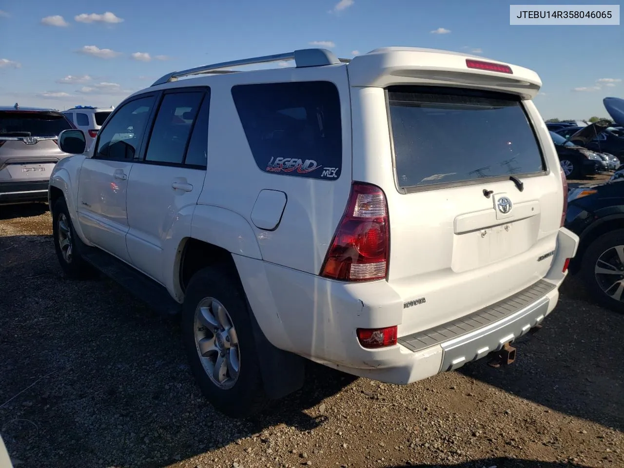 2005 Toyota 4Runner Sr5 VIN: JTEBU14R358046065 Lot: 73158824