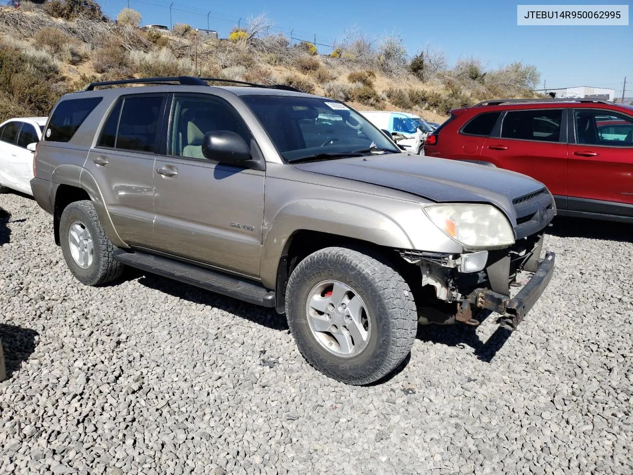 2005 Toyota 4Runner Sr5 VIN: JTEBU14R950062995 Lot: 74329564