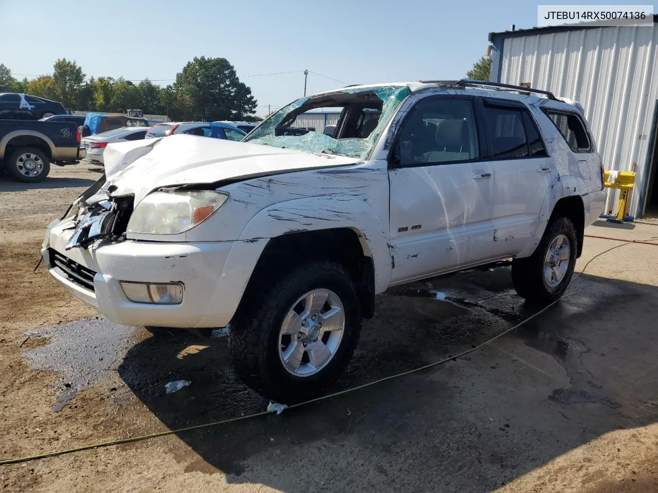 2005 Toyota 4Runner Sr5 VIN: JTEBU14RX50074136 Lot: 74915214