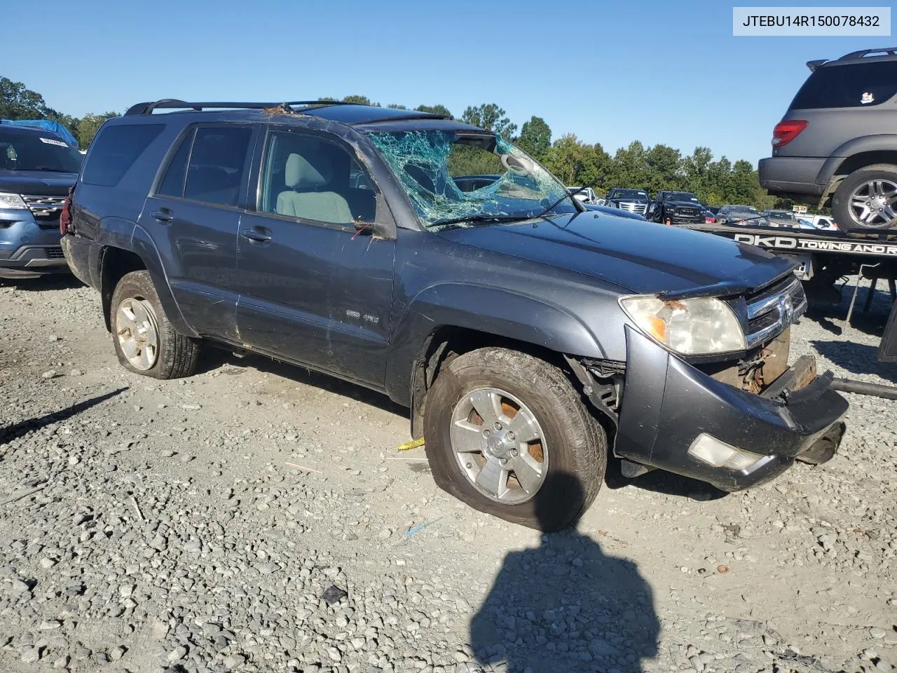 2005 Toyota 4Runner Sr5 VIN: JTEBU14R150078432 Lot: 75329244