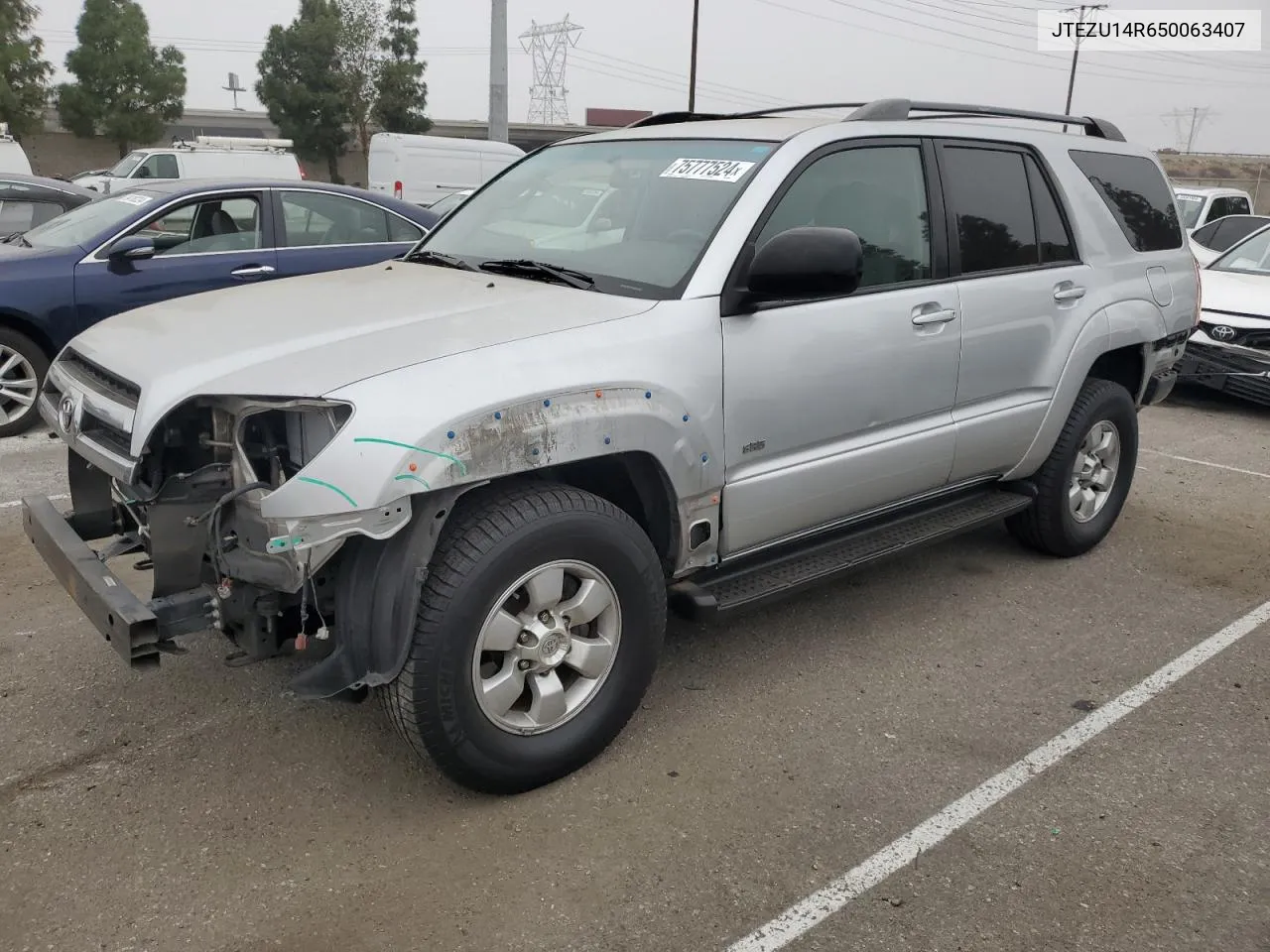 2005 Toyota 4Runner Sr5 VIN: JTEZU14R650063407 Lot: 75777524