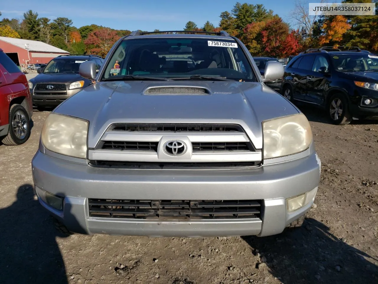 2005 Toyota 4Runner Sr5 VIN: JTEBU14R358037124 Lot: 75873034