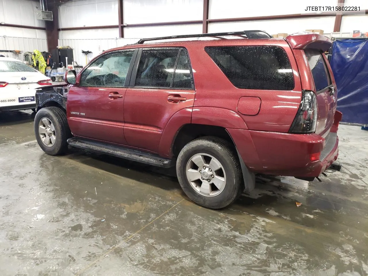 2005 Toyota 4Runner Limited VIN: JTEBT17R158022281 Lot: 76029184