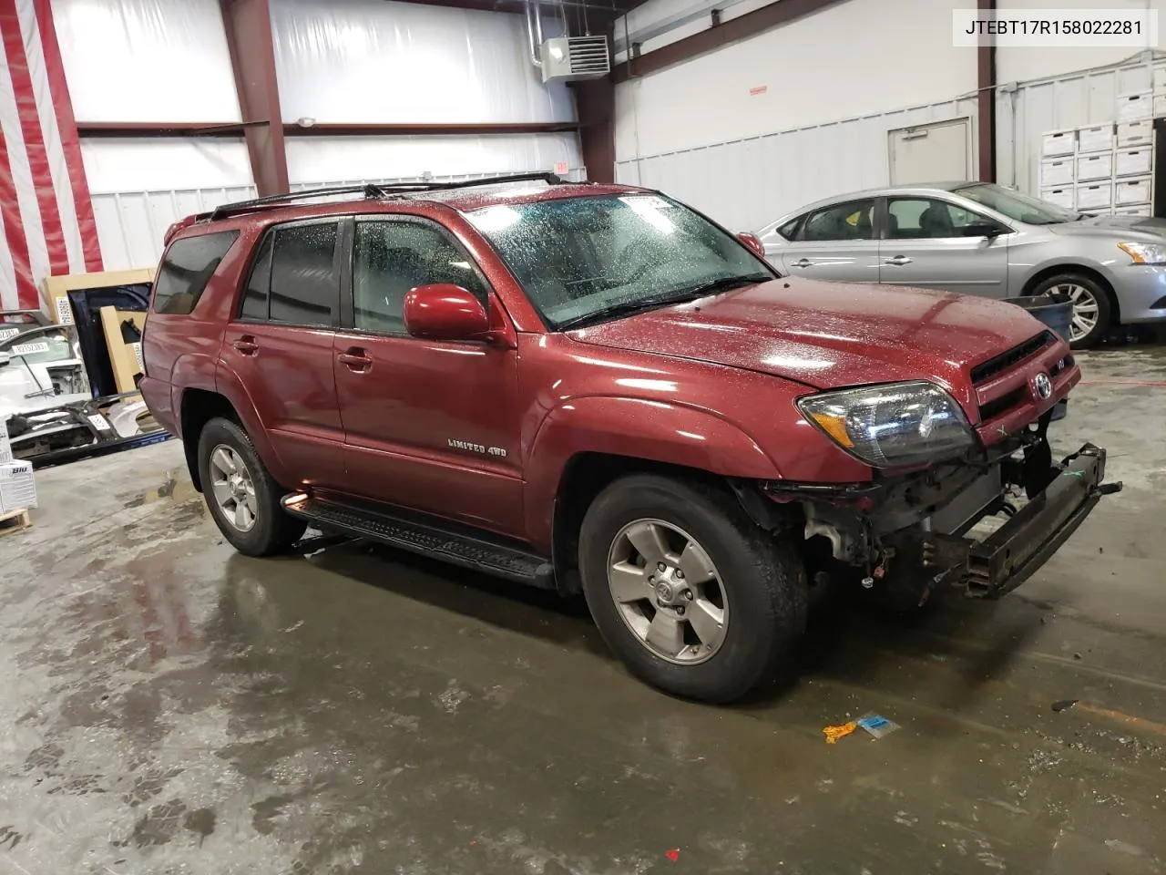 2005 Toyota 4Runner Limited VIN: JTEBT17R158022281 Lot: 76029184