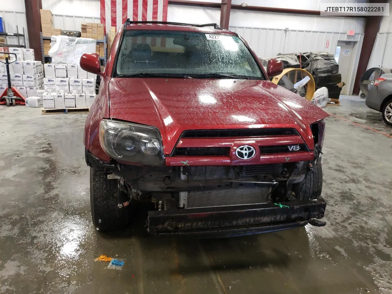 2005 Toyota 4Runner Limited VIN: JTEBT17R158022281 Lot: 76029184