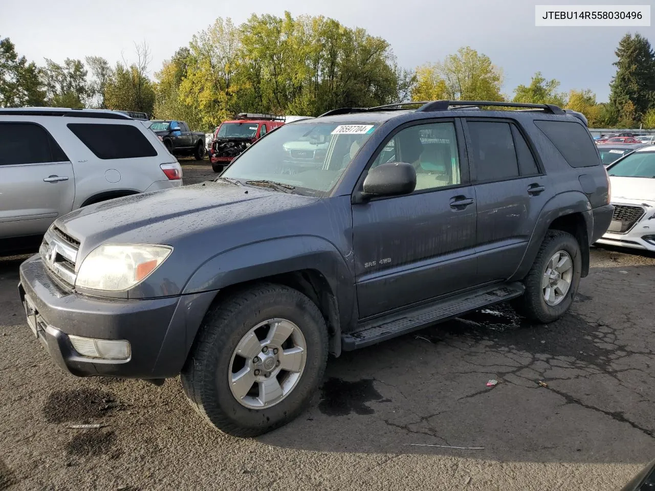 2005 Toyota 4Runner Sr5 VIN: JTEBU14R558030496 Lot: 76597704