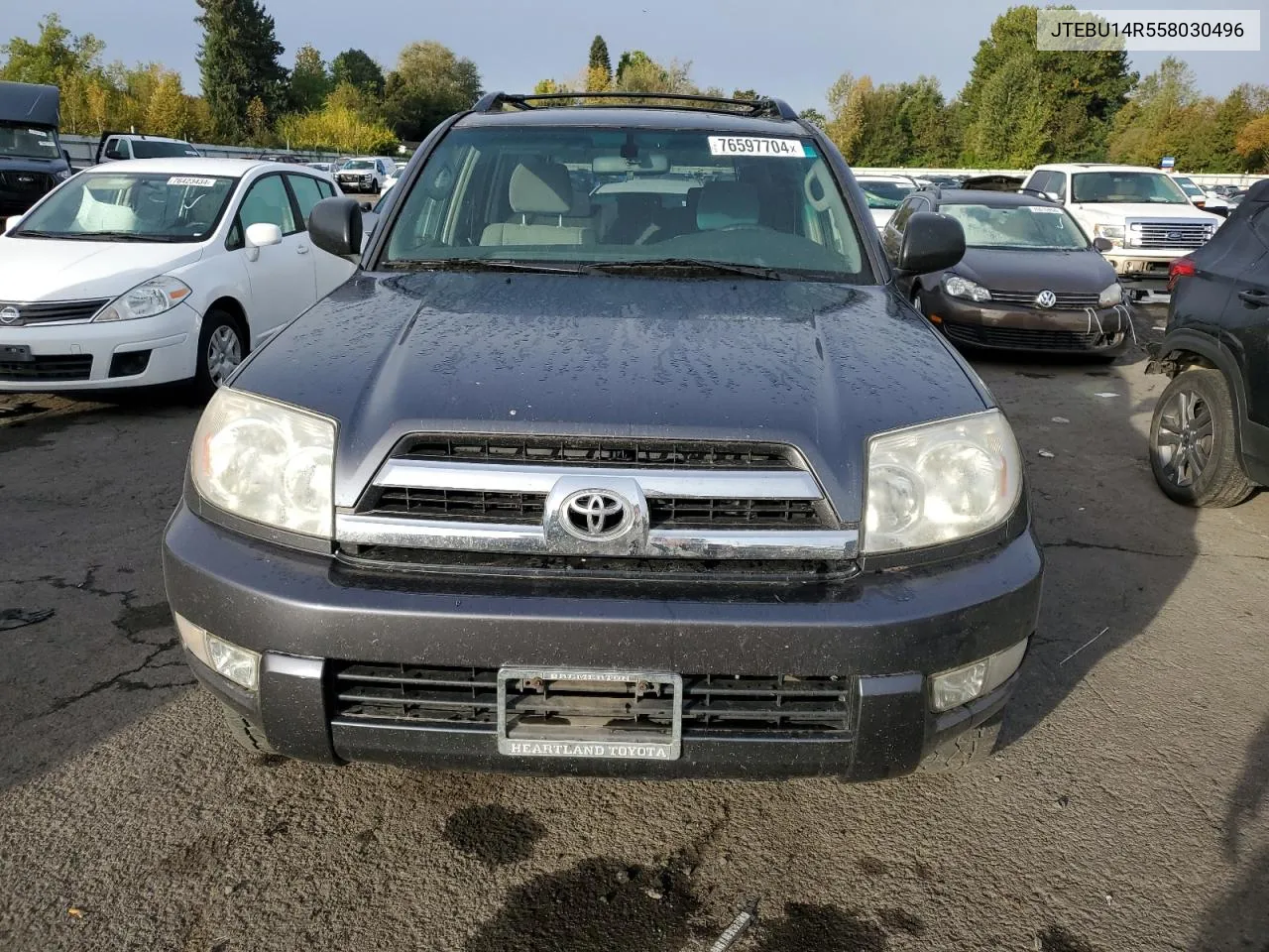 2005 Toyota 4Runner Sr5 VIN: JTEBU14R558030496 Lot: 76597704