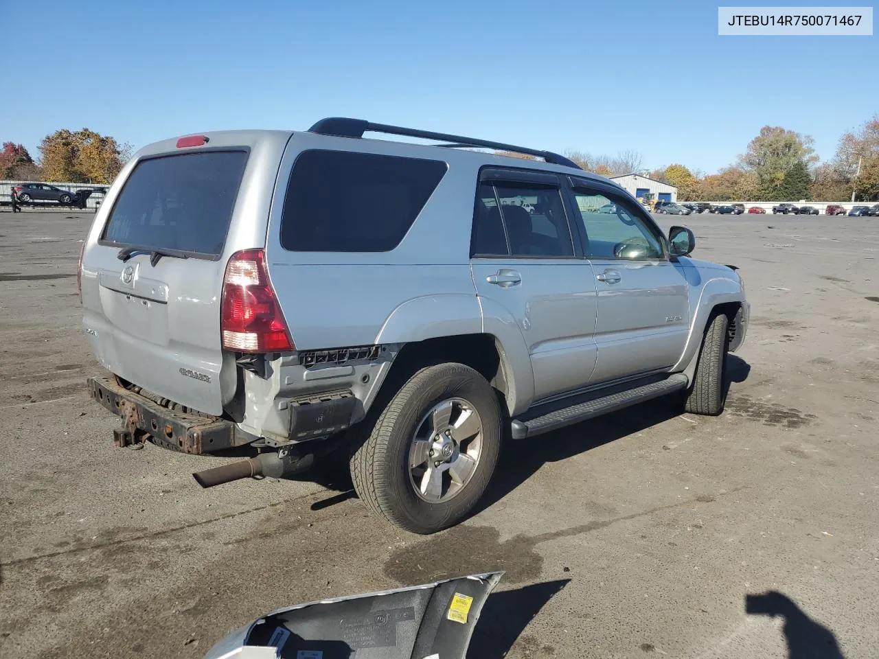 2005 Toyota 4Runner Sr5 VIN: JTEBU14R750071467 Lot: 77059874