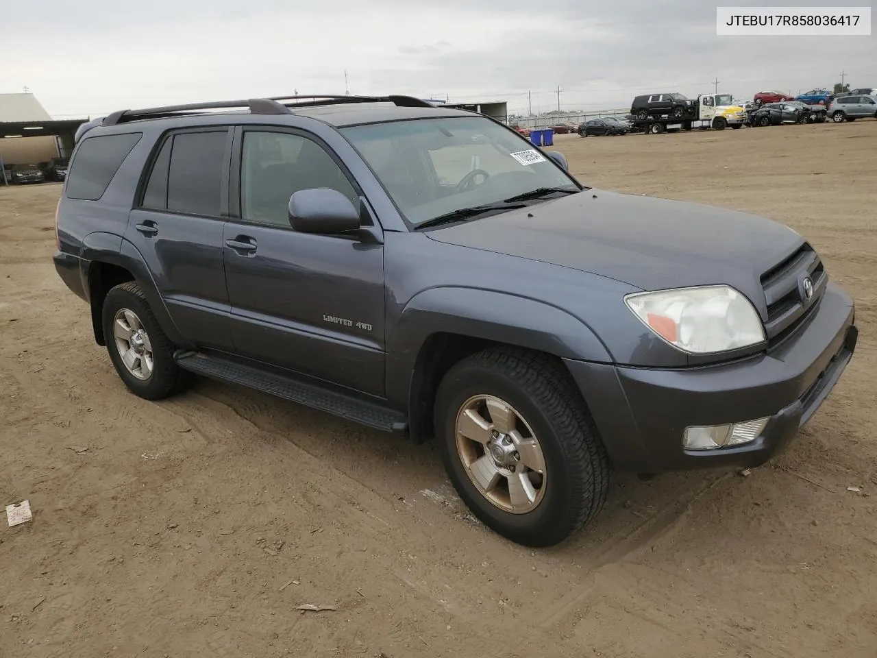 2005 Toyota 4Runner Limited VIN: JTEBU17R858036417 Lot: 77095954