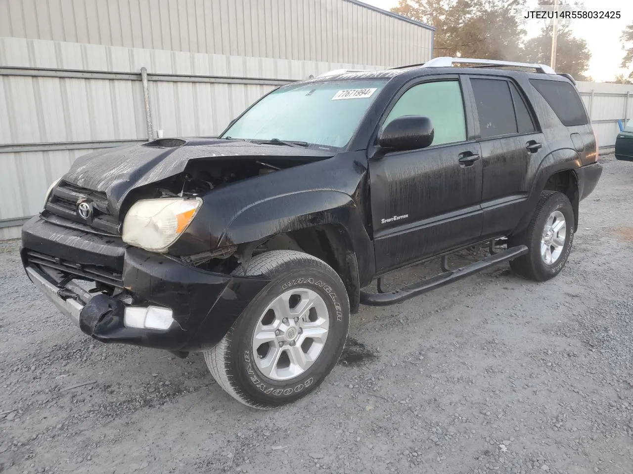 2005 Toyota 4Runner Sr5 VIN: JTEZU14R558032425 Lot: 77671994