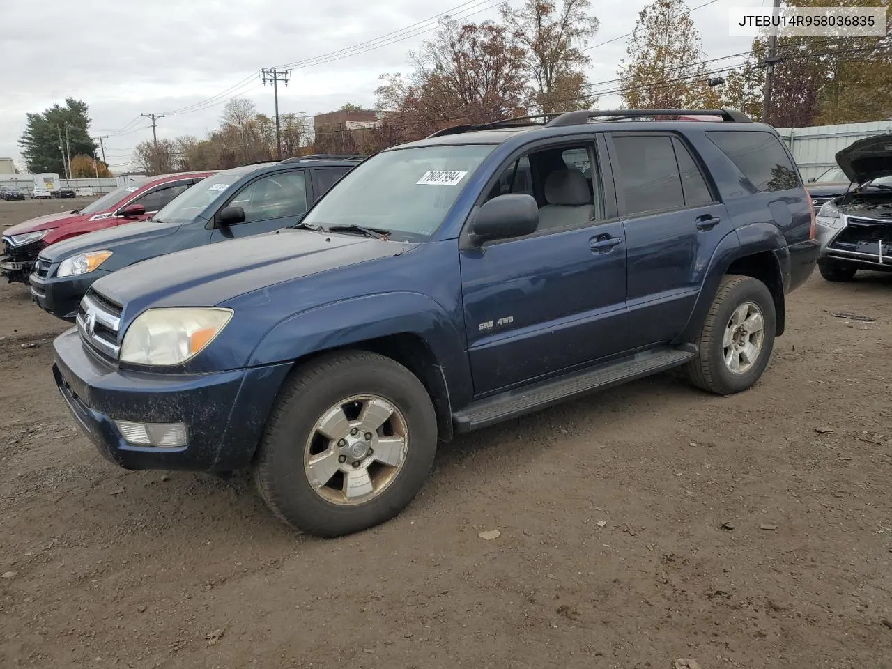 2005 Toyota 4Runner Sr5 VIN: JTEBU14R958036835 Lot: 78087994