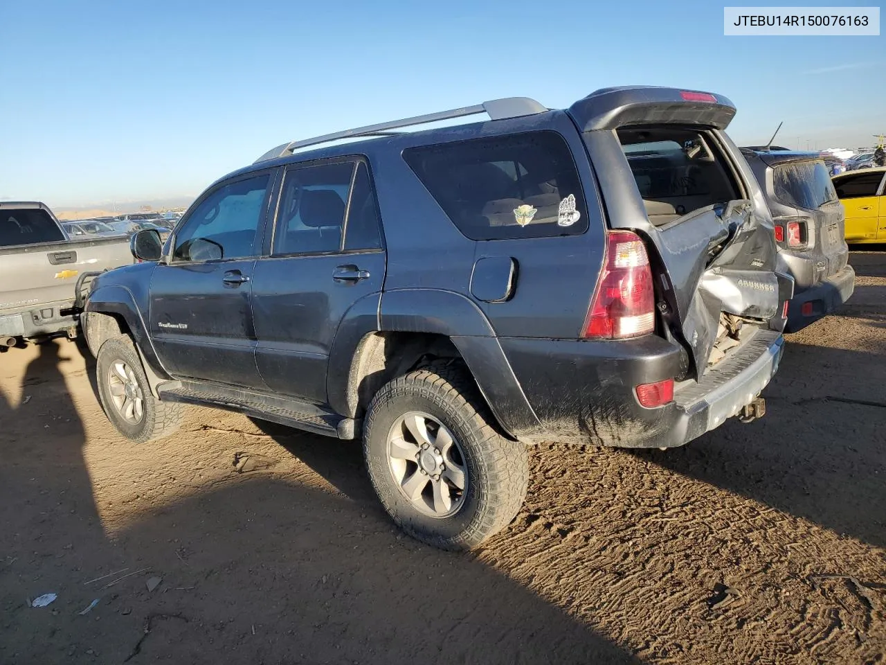 2005 Toyota 4Runner Sr5 VIN: JTEBU14R150076163 Lot: 78234564