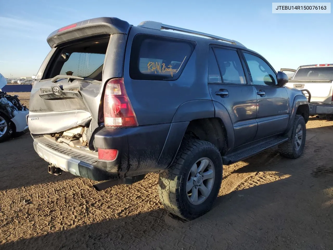 2005 Toyota 4Runner Sr5 VIN: JTEBU14R150076163 Lot: 78234564