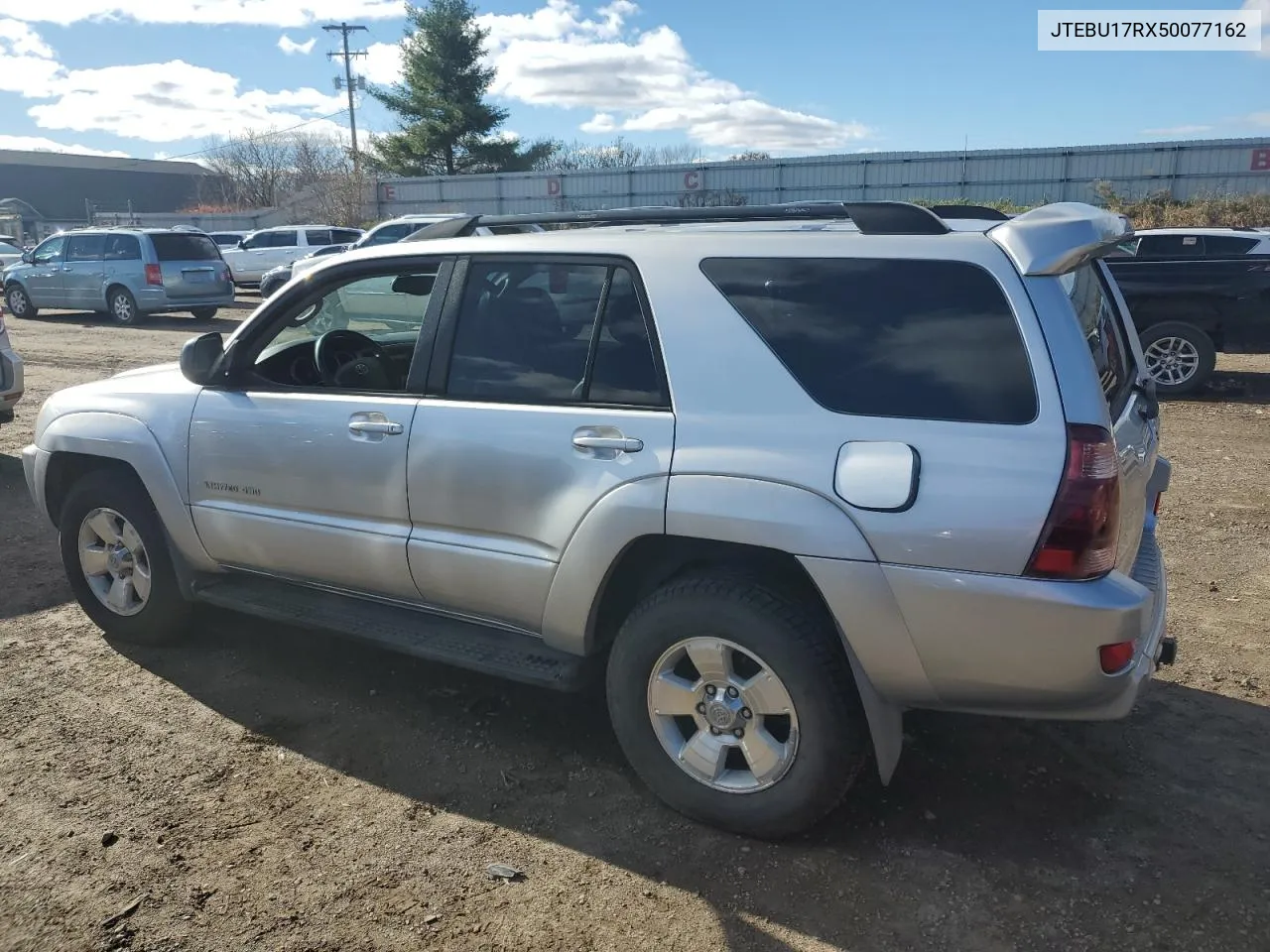 2005 Toyota 4Runner Limited VIN: JTEBU17RX50077162 Lot: 79346444