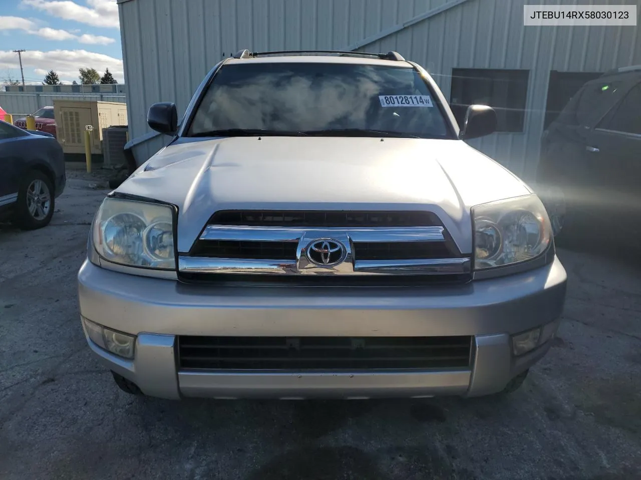 2005 Toyota 4Runner Sr5 VIN: JTEBU14RX58030123 Lot: 80128114