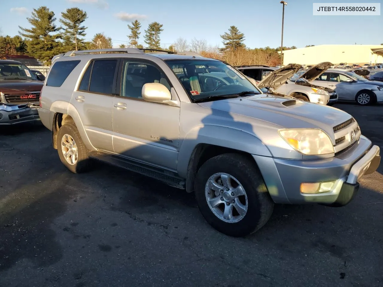 2005 Toyota 4Runner Sr5 VIN: JTEBT14R558020442 Lot: 80420494