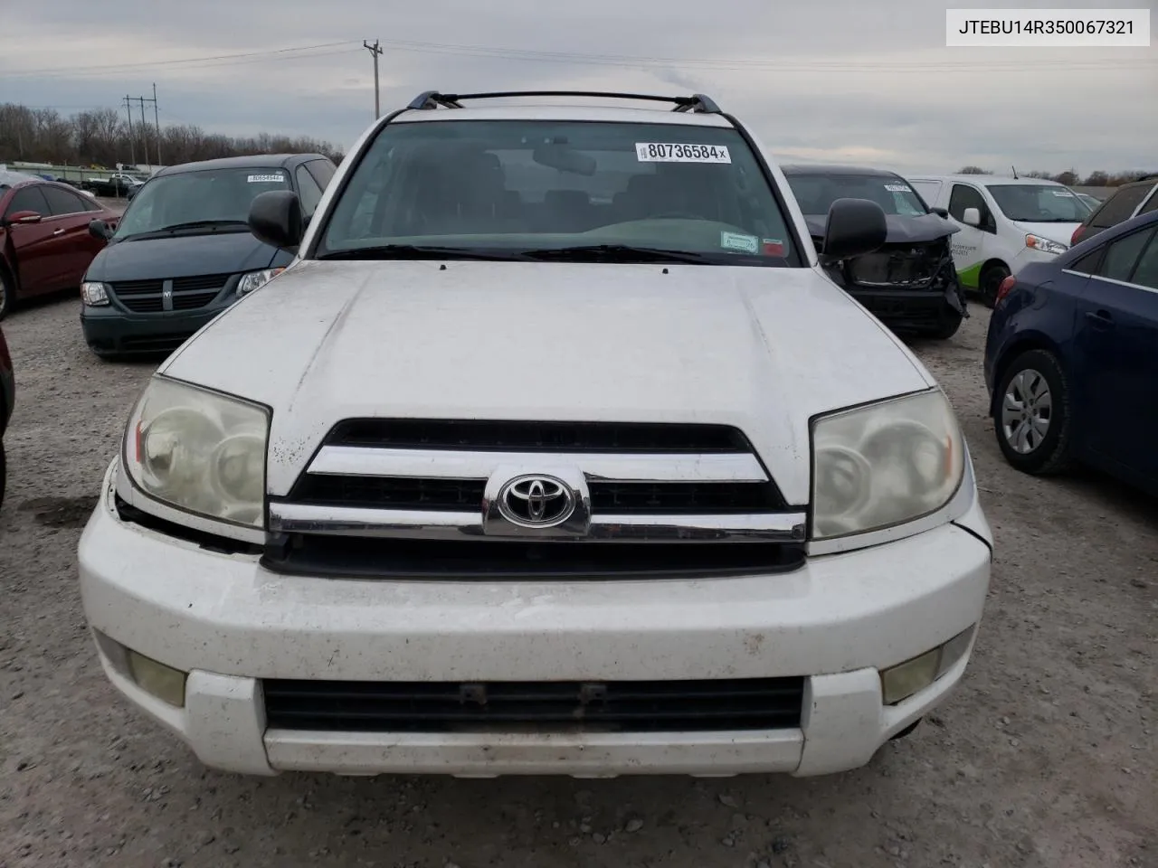 2005 Toyota 4Runner Sr5 VIN: JTEBU14R350067321 Lot: 80736584