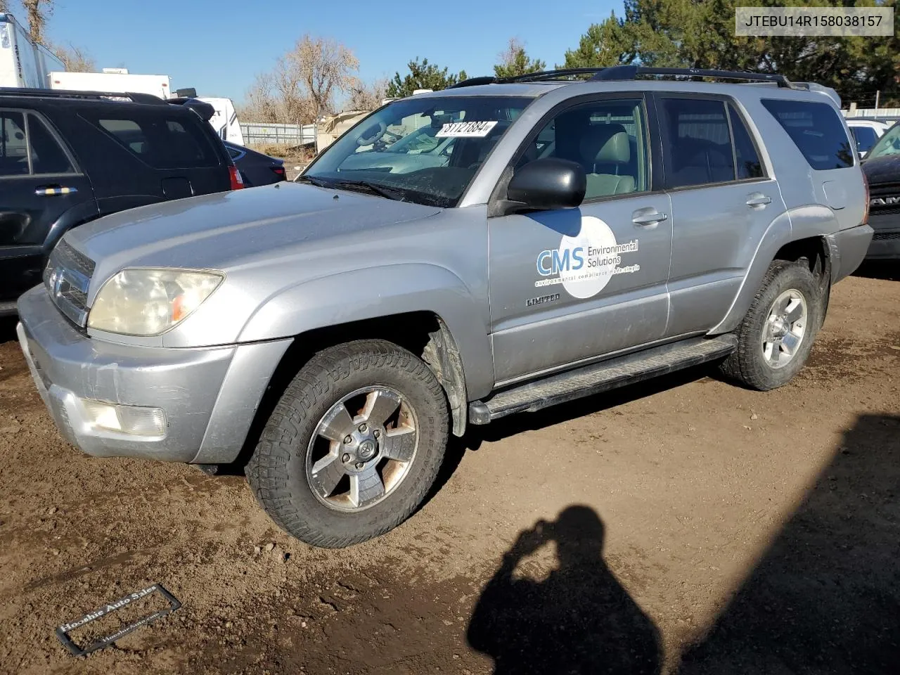 2005 Toyota 4Runner Sr5 VIN: JTEBU14R158038157 Lot: 81121884