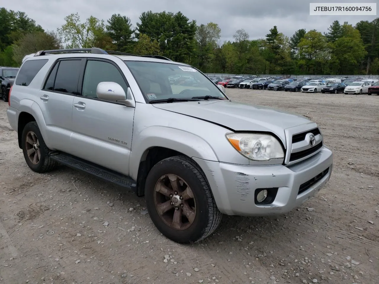 2006 Toyota 4Runner Limited VIN: JTEBU17R160094756 Lot: 55000974