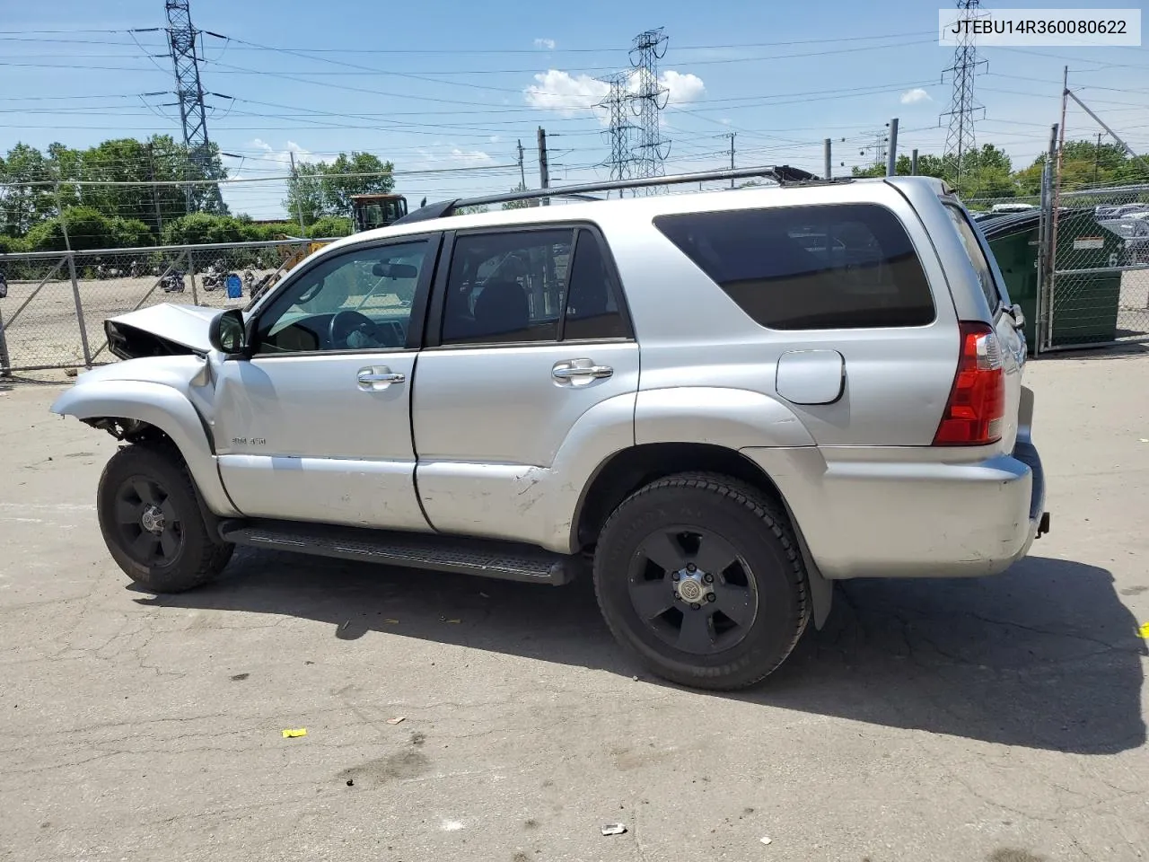 2006 Toyota 4Runner Sr5 VIN: JTEBU14R360080622 Lot: 58306814