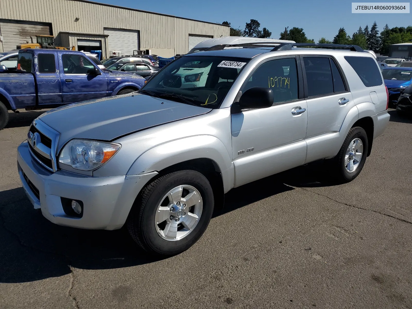 2006 Toyota 4Runner Sr5 VIN: JTEBU14R060093604 Lot: 64258754