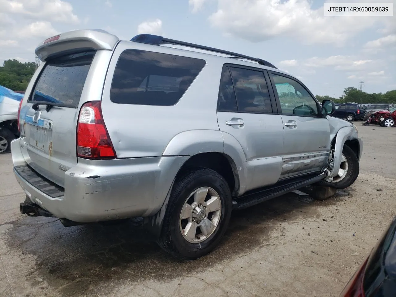 2006 Toyota 4Runner Sr5 VIN: JTEBT14RX60059639 Lot: 65201014