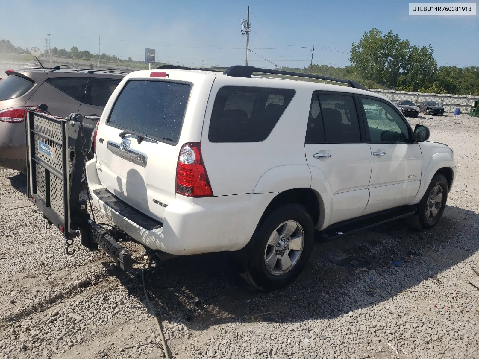 2006 Toyota 4Runner Sr5 VIN: JTEBU14R760081918 Lot: 67072354