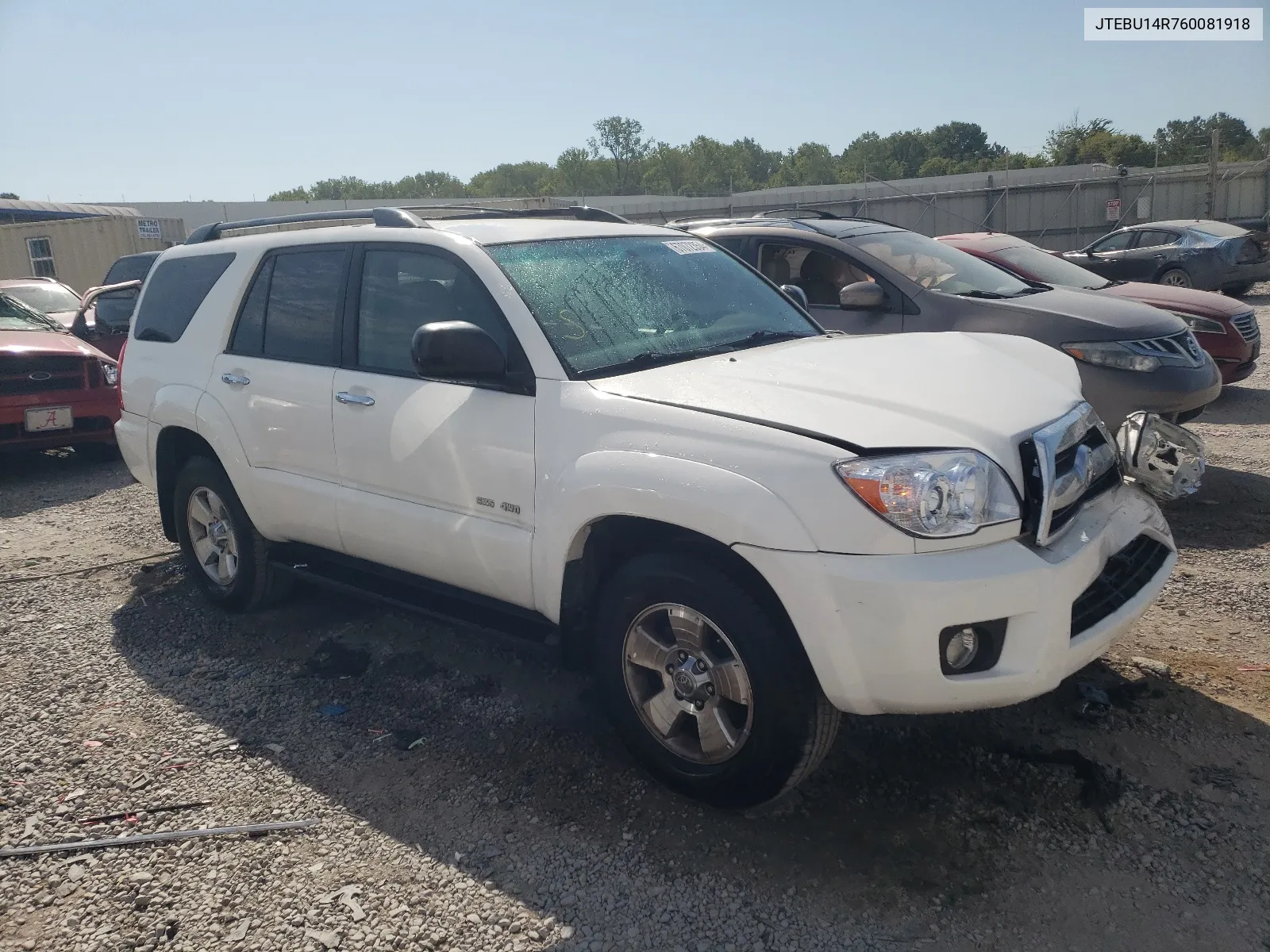 2006 Toyota 4Runner Sr5 VIN: JTEBU14R760081918 Lot: 67072354