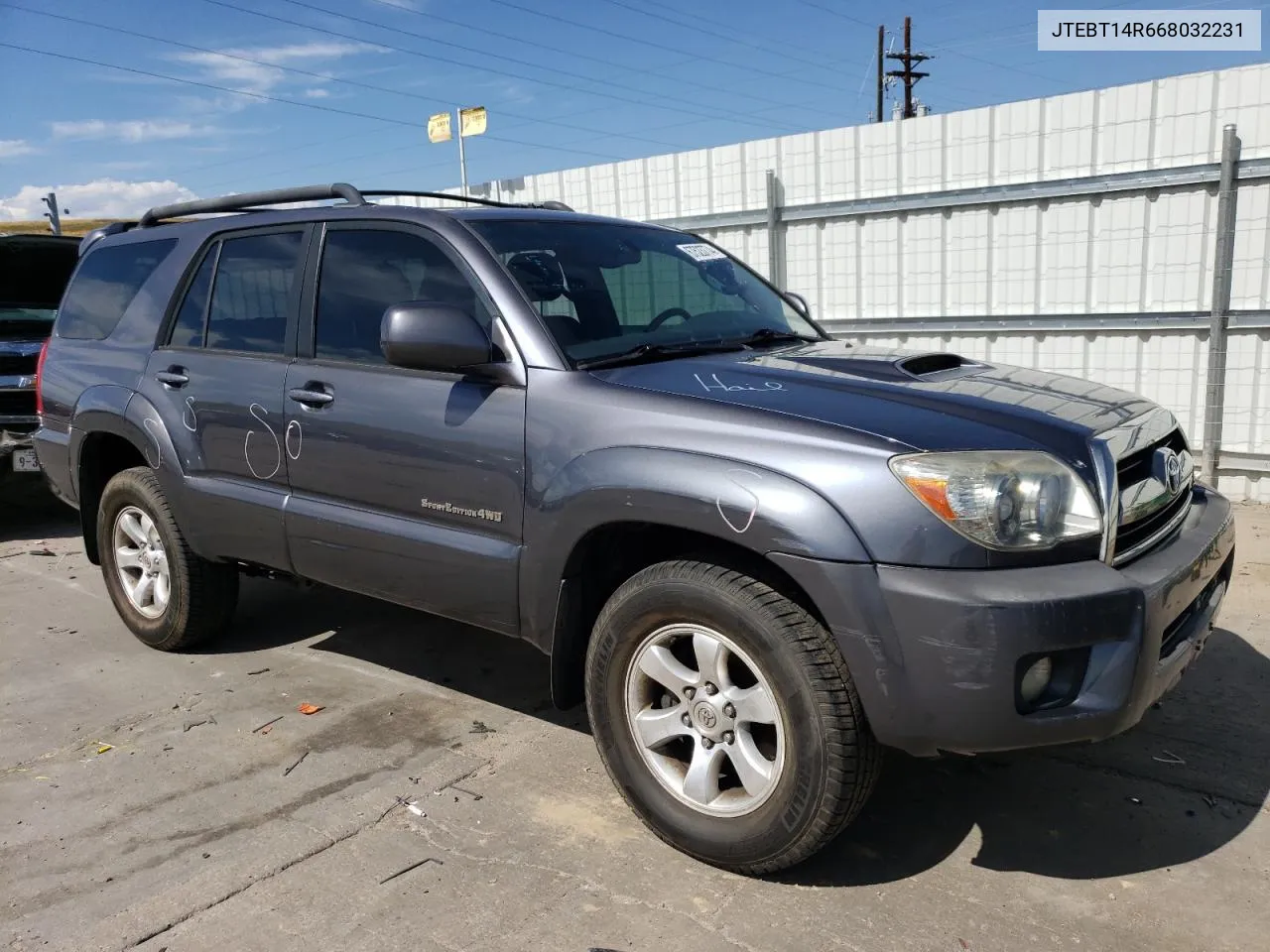 2006 Toyota 4Runner Sr5 VIN: JTEBT14R668032231 Lot: 67523774