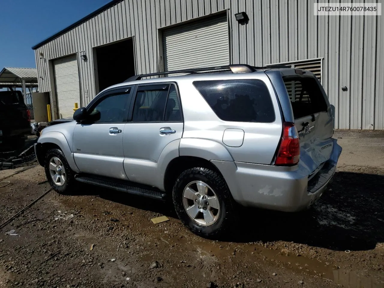 2006 Toyota 4Runner Sr5 VIN: JTEZU14R760078435 Lot: 68817544