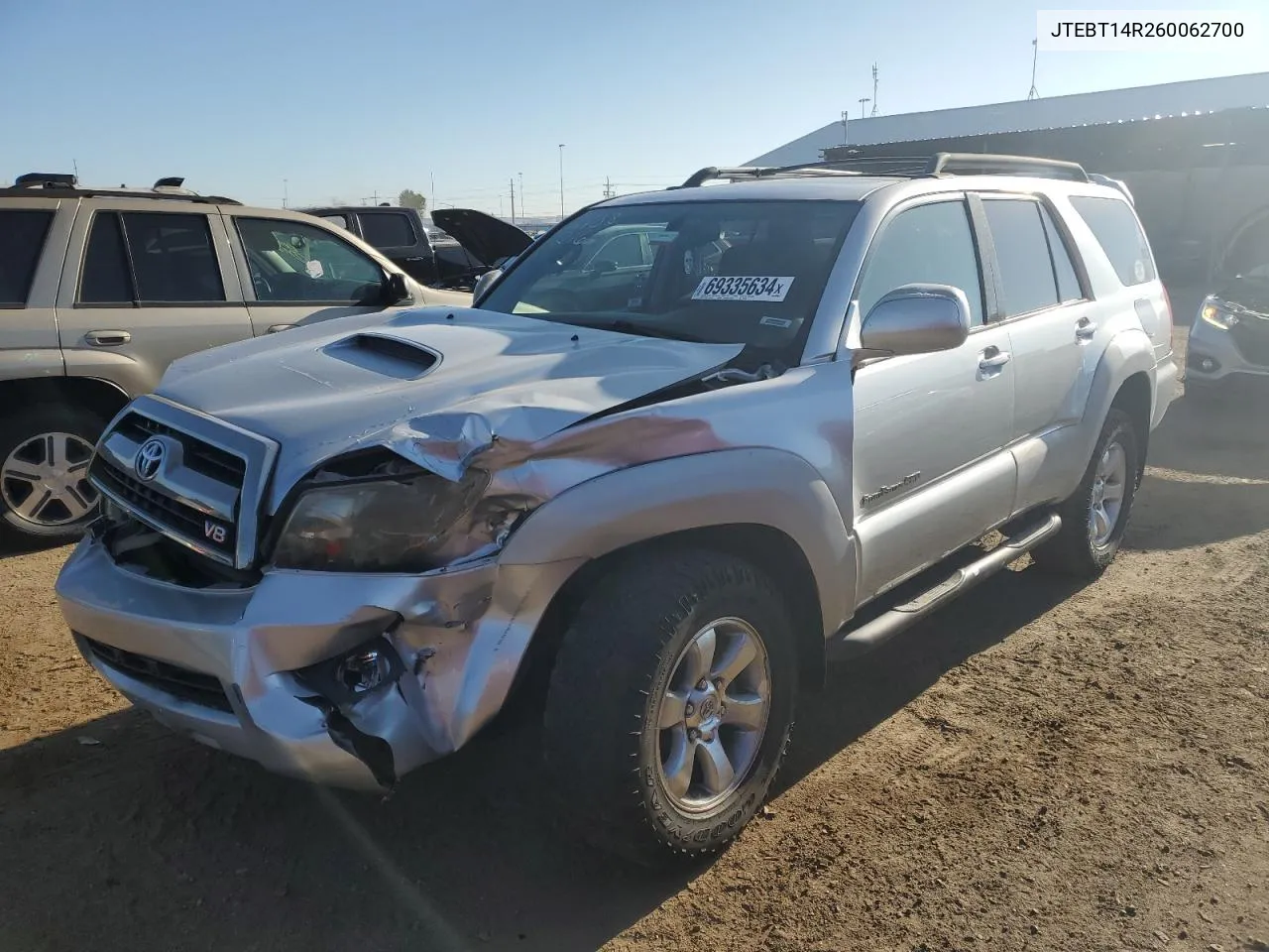 2006 Toyota 4Runner Sr5 VIN: JTEBT14R260062700 Lot: 69335634