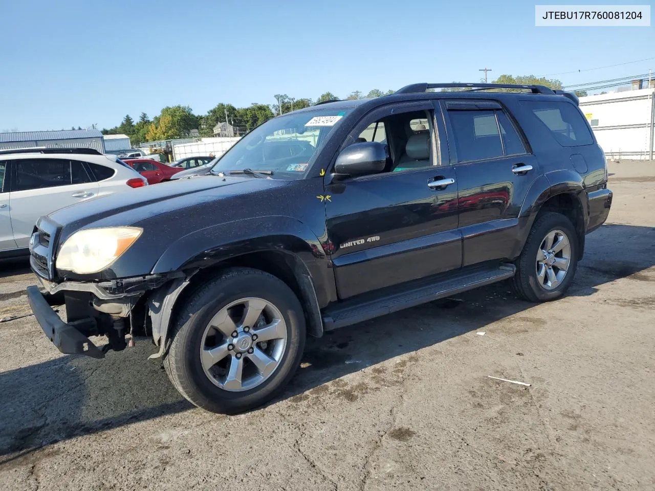 2006 Toyota 4Runner Limited VIN: JTEBU17R760081204 Lot: 69824904