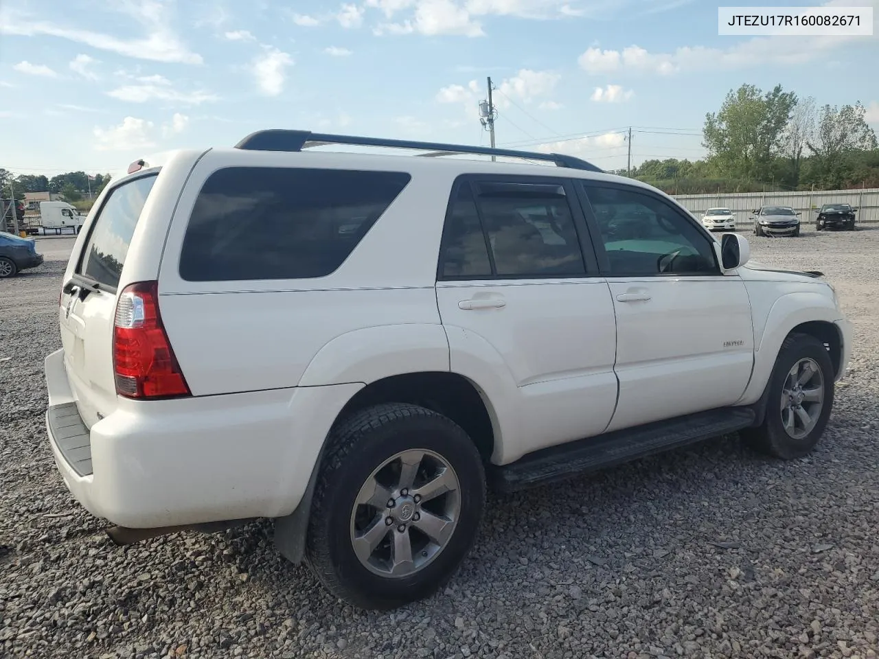 2006 Toyota 4Runner Limited VIN: JTEZU17R160082671 Lot: 69986804