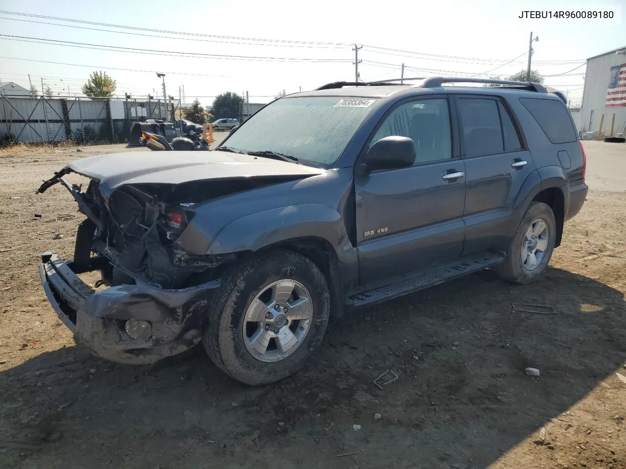 2006 Toyota 4Runner Sr5 VIN: JTEBU14R960089180 Lot: 70385364