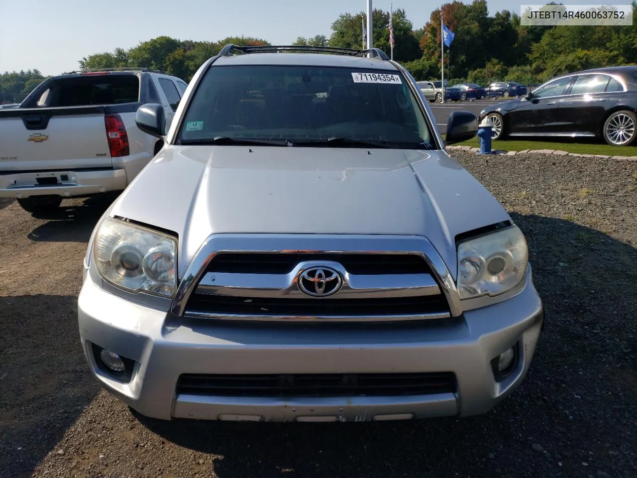 JTEBT14R460063752 2006 Toyota 4Runner Sr5