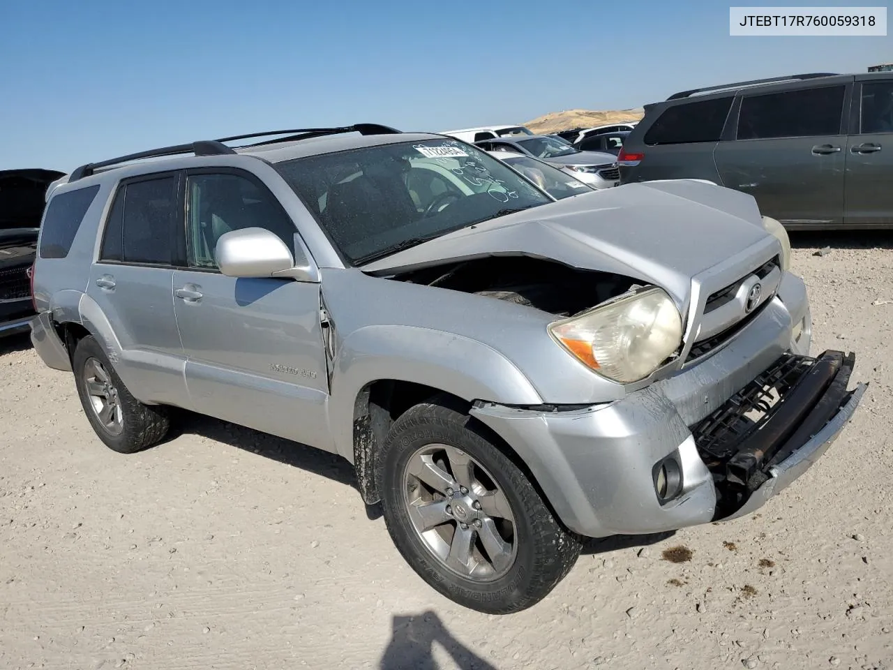 JTEBT17R760059318 2006 Toyota 4Runner Limited