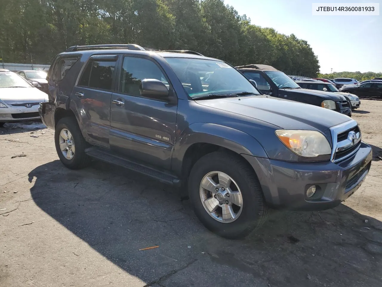 2006 Toyota 4Runner Sr5 VIN: JTEBU14R360081933 Lot: 71728584