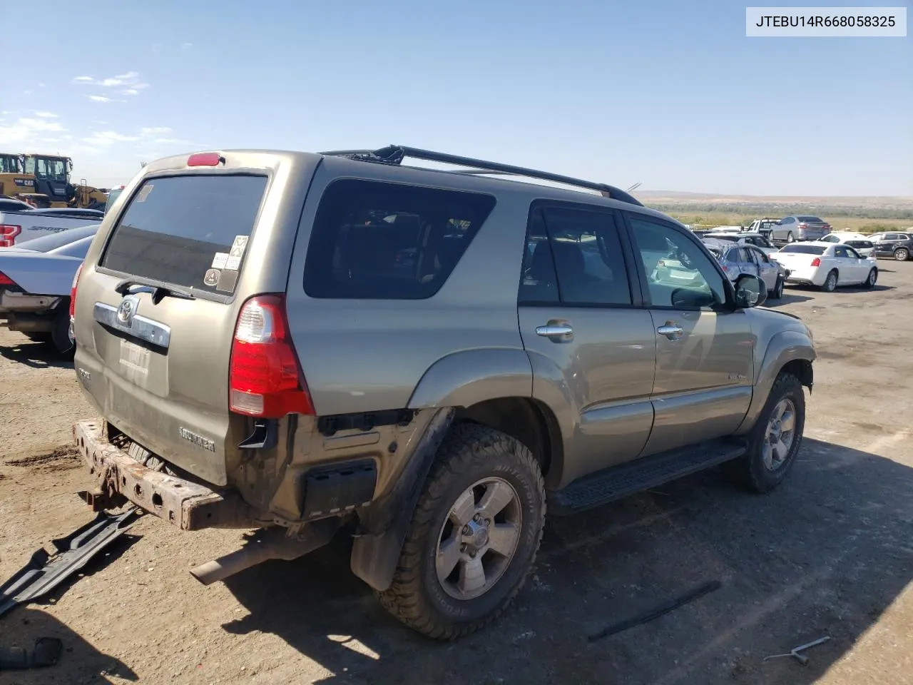 2006 Toyota 4Runner Sr5 VIN: JTEBU14R668058325 Lot: 72062824