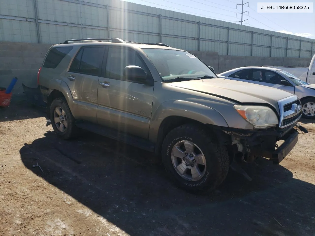 2006 Toyota 4Runner Sr5 VIN: JTEBU14R668058325 Lot: 72062824