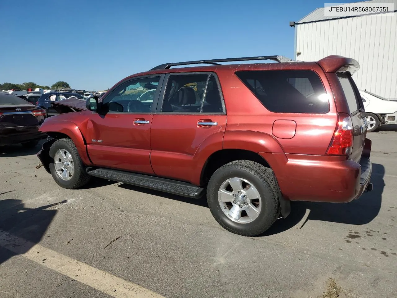 2006 Toyota 4Runner Sr5 VIN: JTEBU14R568067551 Lot: 72785714