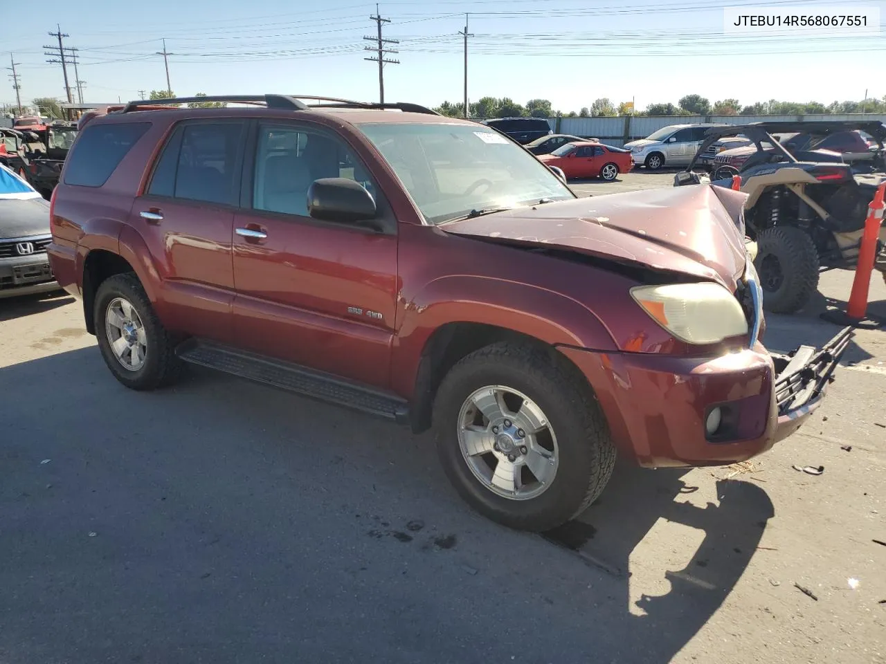 2006 Toyota 4Runner Sr5 VIN: JTEBU14R568067551 Lot: 72785714