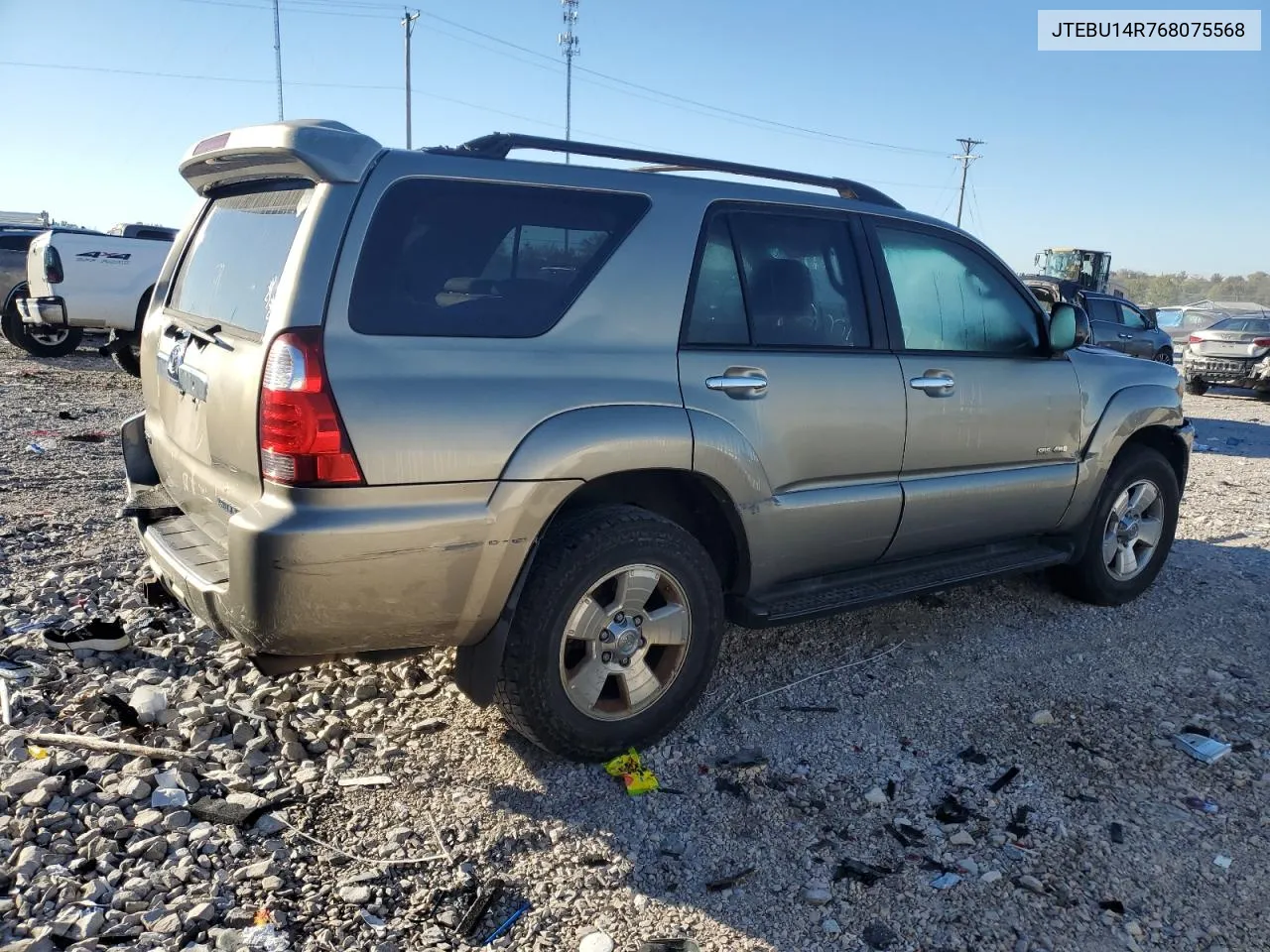 2006 Toyota 4Runner Sr5 VIN: JTEBU14R768075568 Lot: 72974374