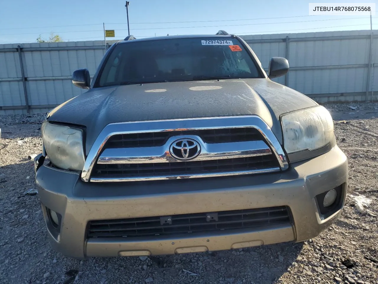 2006 Toyota 4Runner Sr5 VIN: JTEBU14R768075568 Lot: 72974374